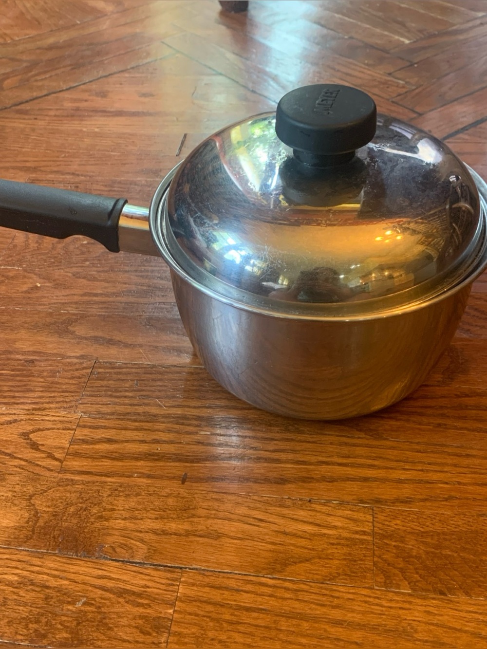Meyer 18/10 Stainless Steel Impact Bonded 2.1L 2 1/4Qt Pot Saucepan With Lid